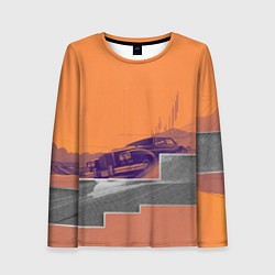 Женский лонгслив Элитное авто в пустыни
