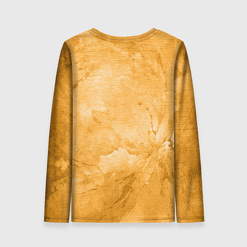 Женский лонгслив Абстракция - bright yellow / 3D-принт – фото 2