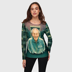 Лонгслив женский Игра в кальмара игрок 001, цвет: 3D-принт — фото 2