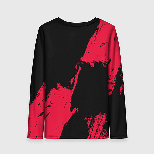 Женский лонгслив Хьюстон Рокетс - брызги краски / 3D-принт – фото 2