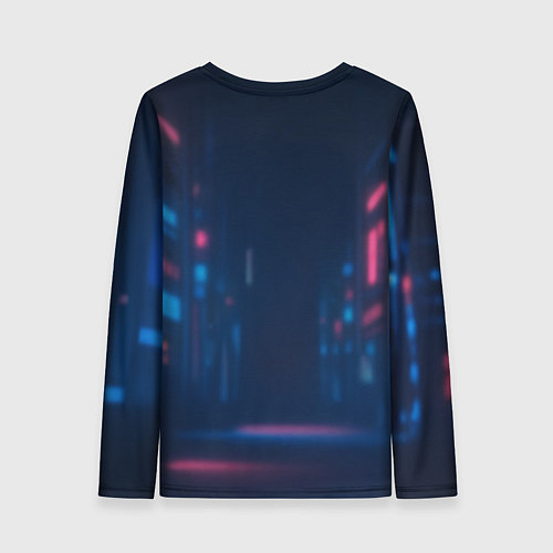 Женский лонгслив XXXTentacion - Неоновый аниме арт / 3D-принт – фото 2