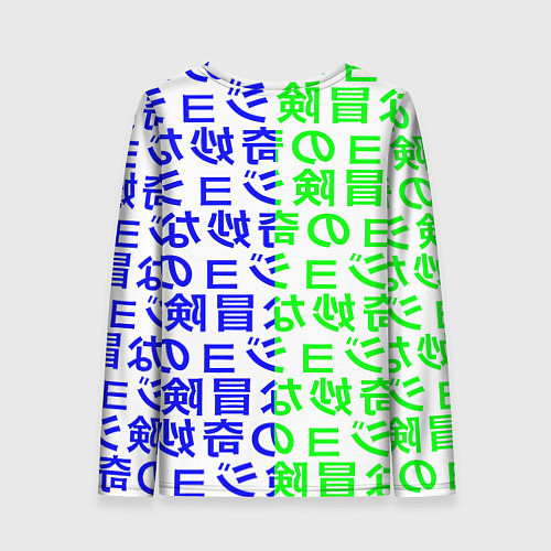 Женский лонгслив Pokemon japan pattern / 3D-принт – фото 2