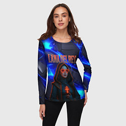 Лонгслив женский Lana Del Rey киберпанк, цвет: 3D-принт — фото 2