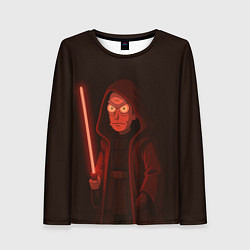 Женский лонгслив Рик - владыка ситх