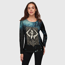 Лонгслив женский Lady Gaga ретро, цвет: 3D-принт — фото 2