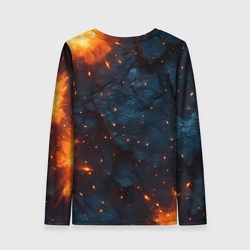 Женский лонгслив Военно морской флот с огнями / 3D-принт – фото 2