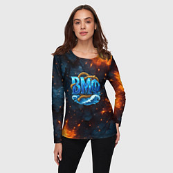 Лонгслив женский Военно морской флот с огнями, цвет: 3D-принт — фото 2