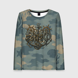 Женский лонгслив ВМФ и большой якорь