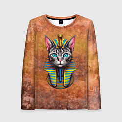 Лонгслив женский Богиня-кошка Баст, цвет: 3D-принт