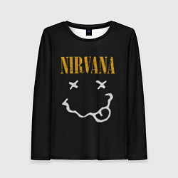 Женский лонгслив Nirvana rock music