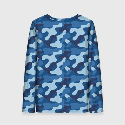 Женский лонгслив Волк стреляет из автомата ВМФ / 3D-принт – фото 2