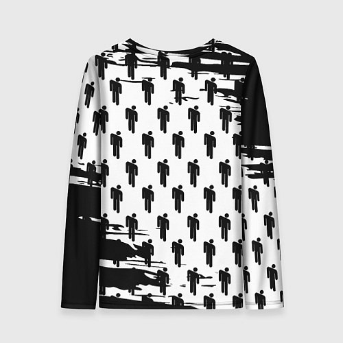 Женский лонгслив Doom паттерн пипл краски / 3D-принт – фото 2