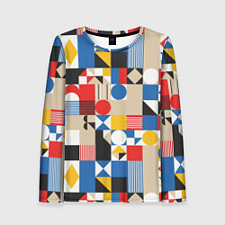 Женский лонгслив Геометрический балаган
