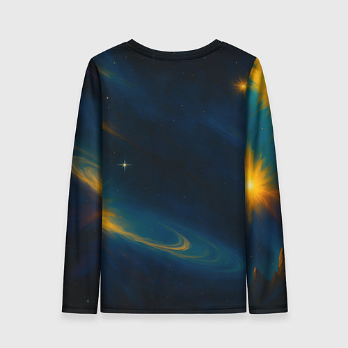 Женский лонгслив Пространство Вселенной / 3D-принт – фото 2