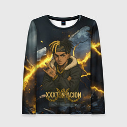 Женский лонгслив XXXTentacion мультяшный стиль