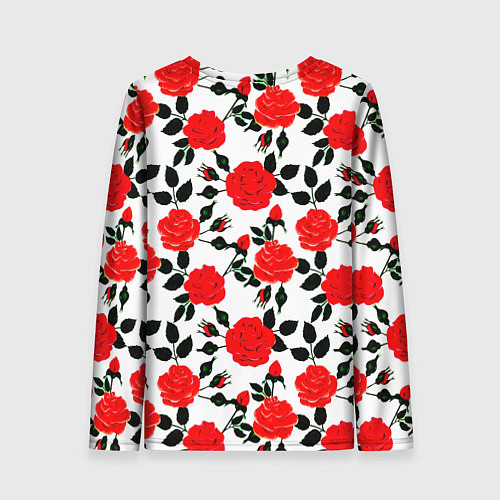 Женский лонгслив Doom розы / 3D-принт – фото 2
