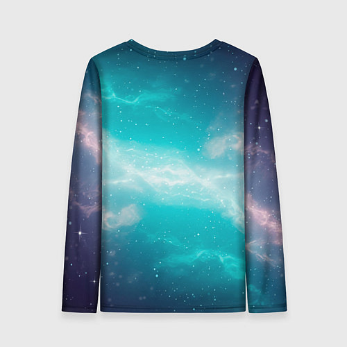 Женский лонгслив Галактическое сияние небес / 3D-принт – фото 2