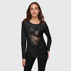 Лонгслив женский Ризли вампирская тематика, цвет: 3D-принт — фото 2