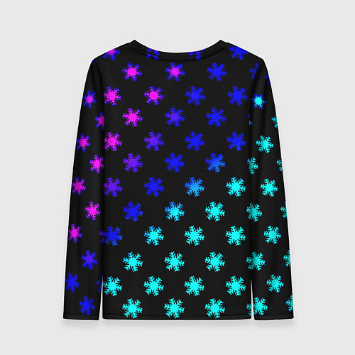 Женский лонгслив Doom winter neon / 3D-принт – фото 2