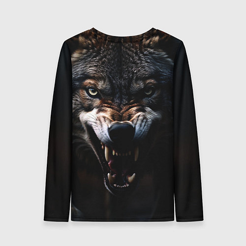 Женский лонгслив Волчара / 3D-принт – фото 2