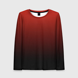 Женский лонгслив Red gradient