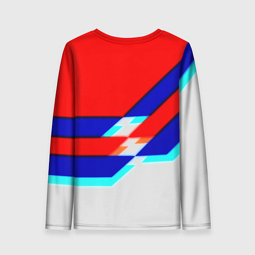 Женский лонгслив Doom geometry cyber sport / 3D-принт – фото 2