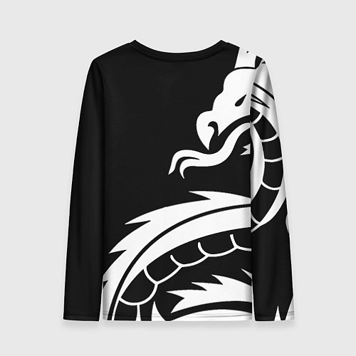 Женский лонгслив Doom dragon steel / 3D-принт – фото 2