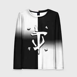 Лонгслив женский Doom black geometry, цвет: 3D-принт