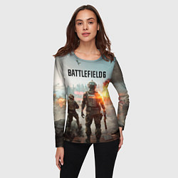 Лонгслив женский Солдаты из Battlefield 6, цвет: 3D-принт — фото 2