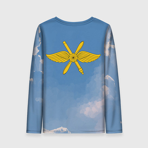 Женский лонгслив День ВВС - Су 57 / 3D-принт – фото 2