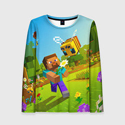 Женский лонгслив Стив и пчела