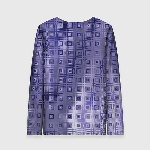 Женский лонгслив Геометрический градиент фиолетовый / 3D-принт – фото 2