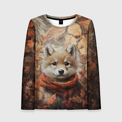 Женский лонгслив Осенний волчонок