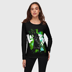 Лонгслив женский One Piece силуэт Ророноа Зоро, цвет: 3D-принт — фото 2