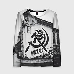 Лонгслив женский Серп и молот - авангард, цвет: 3D-принт