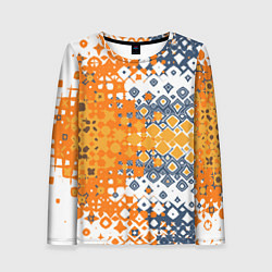 Женский лонгслив Геометрические разводы