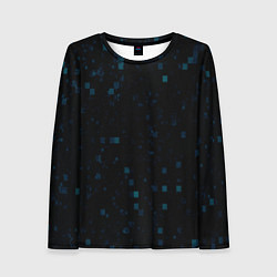 Лонгслив женский Color dark blue khaki, цвет: 3D-принт