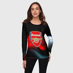 Лонгслив женский Арсенал абстракция аолна, цвет: 3D-принт — фото 2