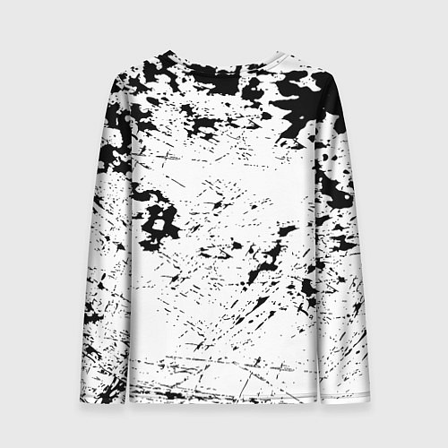 Женский лонгслив Borussia черно белые краски / 3D-принт – фото 2