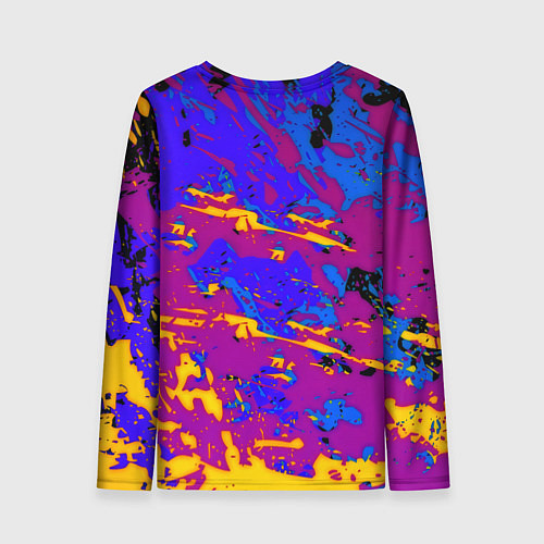 Женский лонгслив Borussia абстрактные краски / 3D-принт – фото 2