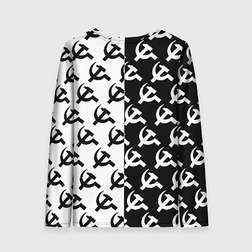 Женский лонгслив Borussia паттерн ссср / 3D-принт – фото 2