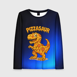 Лонгслив женский Пиццазавр, цвет: 3D-принт