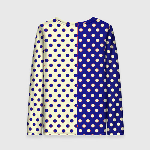 Женский лонгслив Borussia точки текстура / 3D-принт – фото 2