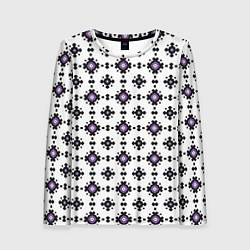 Лонгслив женский Абстрактный геометрический орнамент, цвет: 3D-принт