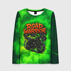 Женский лонгслив Дорожный воин - байк с шипами