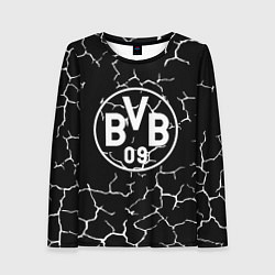 Женский лонгслив Borussia черно белые