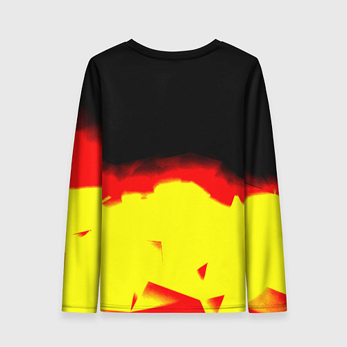 Женский лонгслив Borussia абстракция золото геометрия / 3D-принт – фото 2