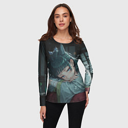 Лонгслив женский Маомао с кошачьими ушками, цвет: 3D-принт — фото 2