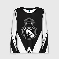 Женский лонгслив Real Madrid геометрия спорт