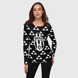 Лонгслив женский Juventus геометрия треугольники, цвет: 3D-принт — фото 2